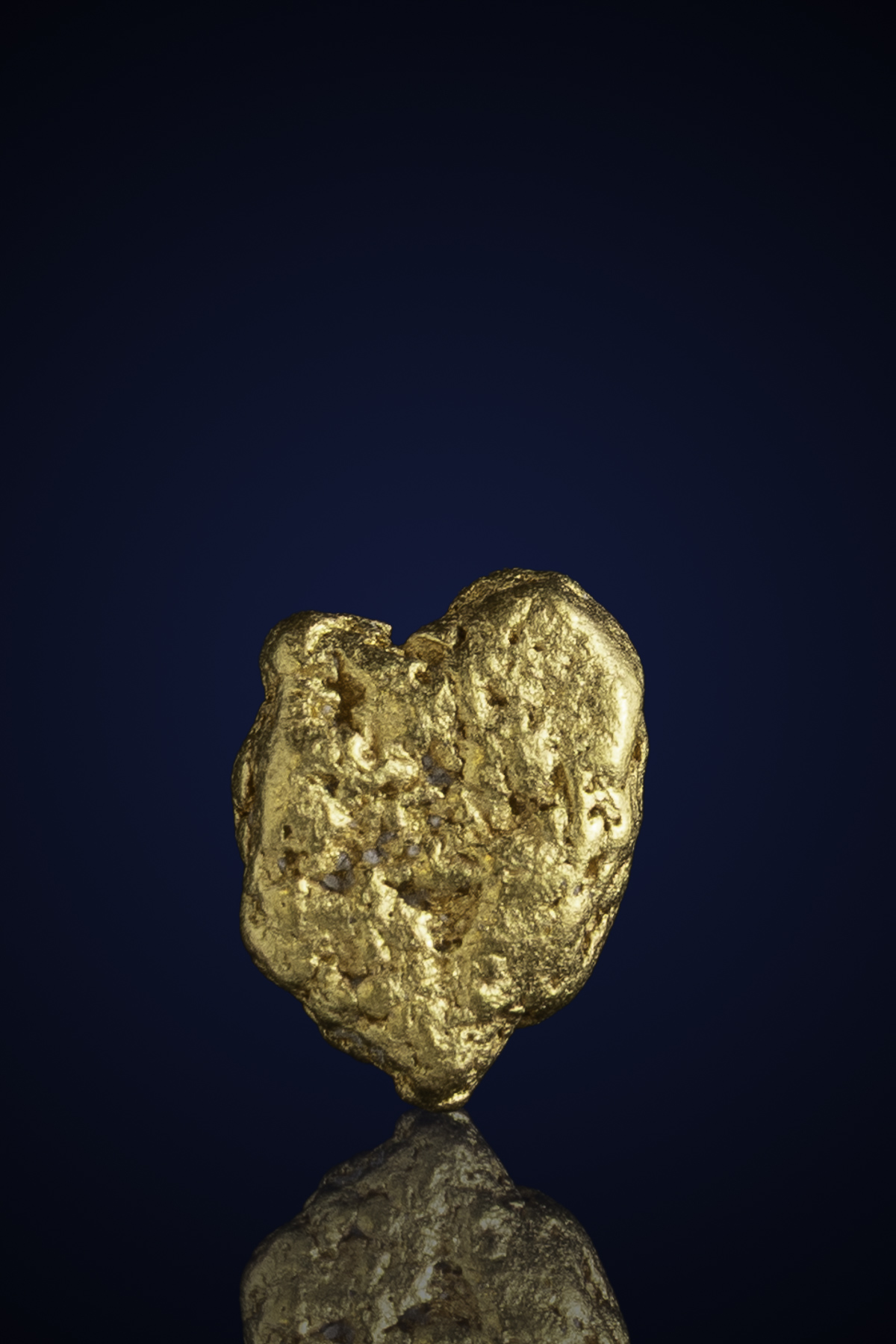 Gleaming, Dimpled Natural Gold Nugget - CA - 3.51 grams (image for) Gleaming, Dimpled Natural Gold Nugget - CA - 3.51 grams
